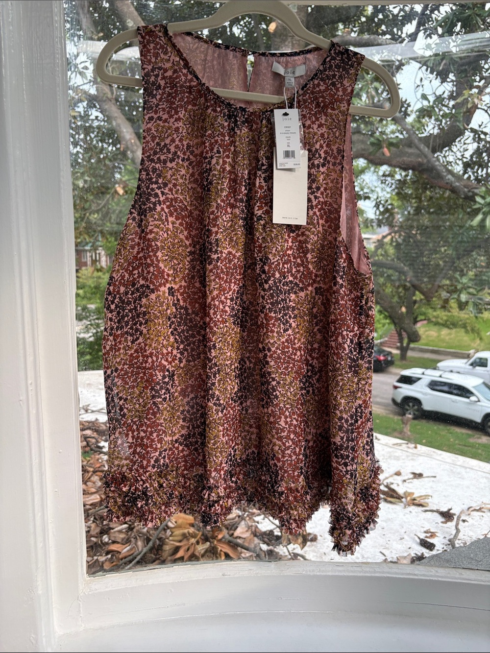 Joie Crissy Tulip Top-NWTO, XL-100% Silk